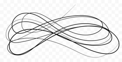 Marker drawn scribble . Childish drawing. Hand draws calligraphy swirls. Curly brush strokes, marker scrawls as graphic design elements vector