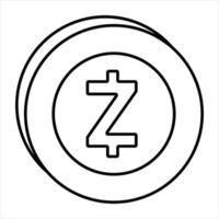 Bitcoin and Cryptocurrency Line Icons Pack vector