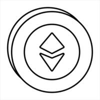 Bitcoin and Cryptocurrency Line Icons Pack vector