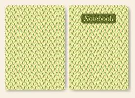 Artistic notebook cover template with flourish elements. Aesthetic worksheet with colorful spring pattern. vector