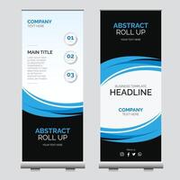 Modern Roll-upBanner Template Design vector