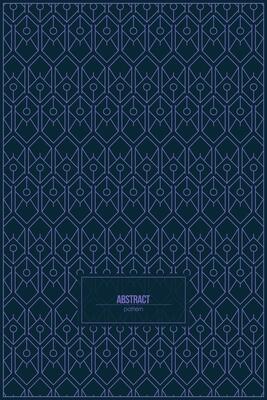 abstract pattern of unique hexagon shape with dark background