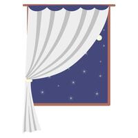 Window with night view vector