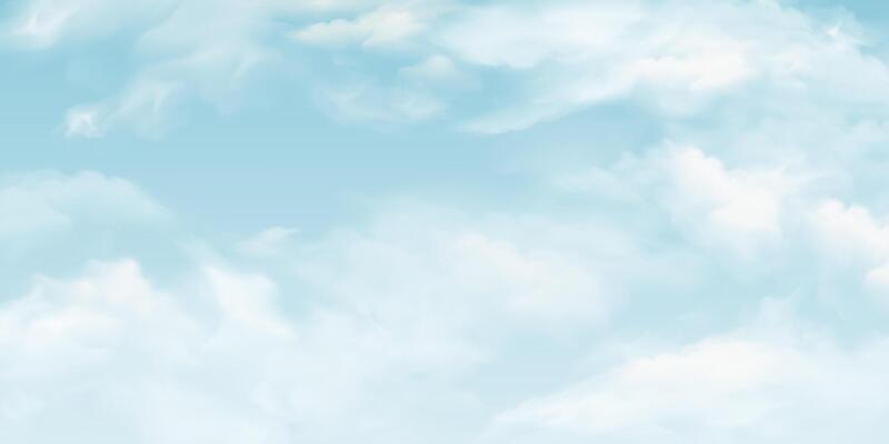 Blue sky with white clouds. Beautiful sky and transparent cloud texture background. heaven summer landscape.