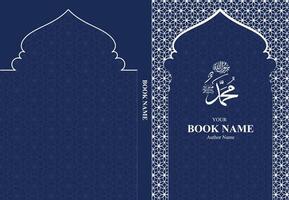 Islami Book Cover Editable Graphics Design For Quran vector