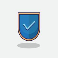 Shield Security illustration. design Shield Finance. Shield Security Guarantee design illustration and icon for website, digital and print vector