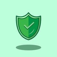 Shield Security illustration. design Shield Finance. Shield Security Guarantee design illustration and icon for website, digital and print vector