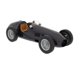 Classic race car isolated on background. 3d rendering - illustration png