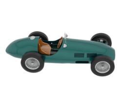 Classic race car isolated on background. 3d rendering - illustration png