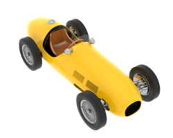 Classic race car isolated on background. 3d rendering - illustration png
