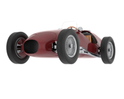 Classic race car isolated on background. 3d rendering - illustration png