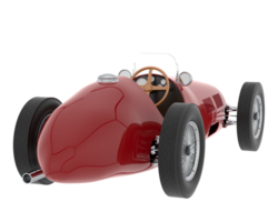 Classic race car isolated on background. 3d rendering - illustration png