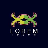 abstract logo design. unique and characterful, geometric abstract logo vector