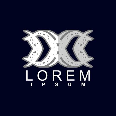 abstract logo design. unique and characterful, geometric abstract logo