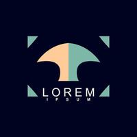 abstract logo design. unique and characterful, geometric abstract logo, modern and cute logo concept vector