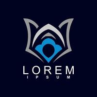 abstract logo design. unique and characterful, geometric abstract logo, modern and cute logo concept vector