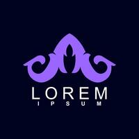 abstract logo design. unique and characterful, geometric abstract logo, modern and cute logo concept vector