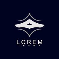 abstract logo design. unique and characterful, geometric abstract logo, modern and cute logo concept vector
