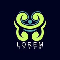 abstract logo design. unique and characterful, geometric abstract logo vector