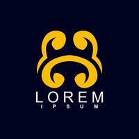 abstract logo design. unique and characterful, geometric abstract logo vector