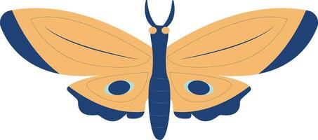 Cute Cartoon Butterfly with Flat Style. Illustration Design. vector