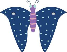 Cute Cartoon Butterfly with Flat Style. Illustration Design. vector