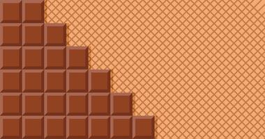 chocolate bar and wafer design, abstract pattern background theme. high quality eps file vector