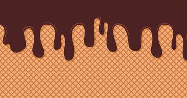 abstract chocolate background, wafer background texture, sweet concept for your design background vector