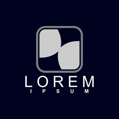 abstract logo design. unique and characterful, geometric abstract logo, modern and cute logo concept