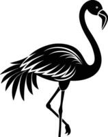 illustration of flamingo isolated on white background eps 10 vector