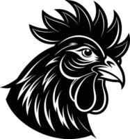 chicken head illustration isolated on white background eps 10 vector