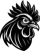 chicken head illustration isolated on white background eps 10 vector