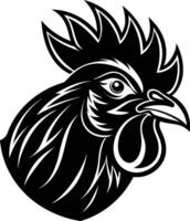 chicken head illustration isolated on white background eps 10 vector