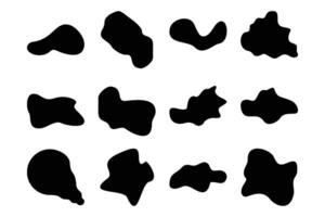 Blobs Fluid Shapes pictogram symbol visual illustration Set vector