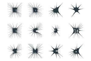 Abstract Sparkle Shape Symbol Sign pictogram symbol visual illustration Set vector