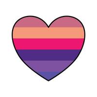 The red heart symbol represents love and affection. Love icon for design purposes that show affection. Editable in EPS10 format vector