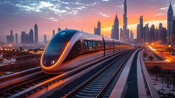 Dubai Metro is the fastest and most luxurious transport system in the world photo