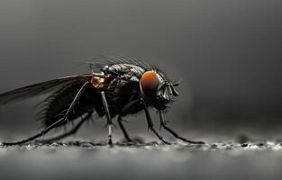 Fly is seen in this file photo. Close up of a fly photo