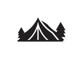 Tent icon design template isolated illustration vector
