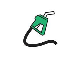 Gas pump nozzle icon design isolated vector