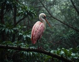 Sparrow, Eagle, Hawk, Owl, Pigeon, Crow, Robin, Parrot, Penguin, Flamingo, Swan, Hummingbird, Peacock, Woodpecker, Seagull, Toucan, Canary, Finch, Peli sitting on a branch in the natural green forest photo