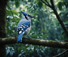 Sparrow, Eagle, Hawk, Owl, Pigeon, Crow, Robin, Parrot, Penguin, Flamingo, Swan, Hummingbird, Peacock, Woodpecker, Seagull, Toucan, Canary, Finch, Peli sitting on a branch in the natural green forest photo