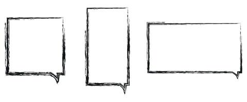 Doodles with charcoal pencil texture. illustration vector