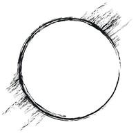 Doodles with charcoal pencil texture. illustration vector