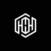 initial HHH, hexagon modern abstract element icon logo design. vector