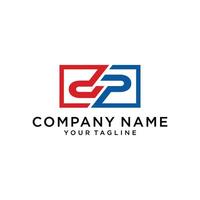 Initial DP PD Letter Logo Design Template. Monogram and Creative Alphabet D P Letters icon Illustration. vector