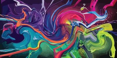 Abstract painting multi color for background design. Abstract pattern rainbow color. vector