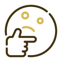 Thinking Hmm icon for illustration, web, app, infographic, etc vector