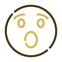 Shocked Wow icon for illustration, web, app, infographic, etc vector