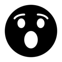 Shocked Wow icon for illustration, web, app, infographic, etc vector